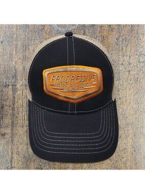 Progressive Insurance RV Trucker Hat Blue Mesh Strapback Cap Patch Logo Unisex